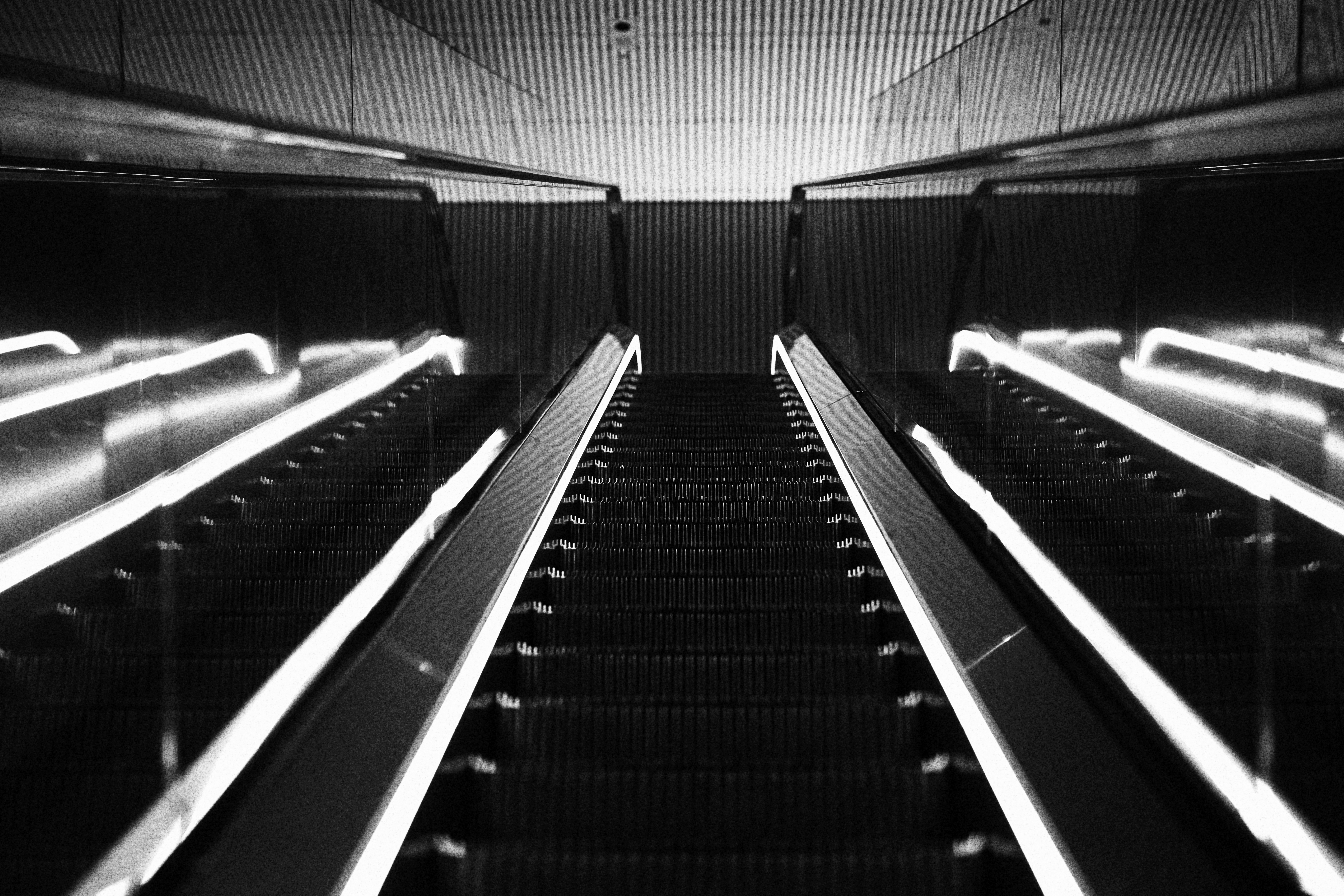 flashy elevator reflection